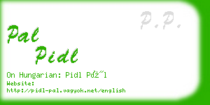 pal pidl business card